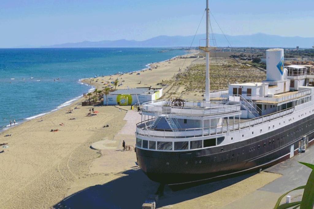 T2 Vue Mer Acces Direct Plage Le Barcarès Exterior foto